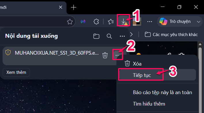 Hướng dẫn tải game — bước 1, 2, 3
